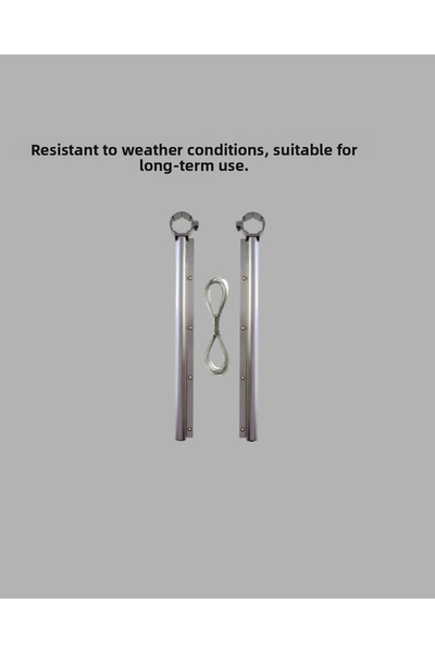 Lisinya رف غسيل للشرفة متوافق مع الدرابزين المربع، مقاس 25 × 60 سم، أبيض عملي -