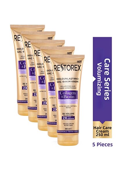 Restorex Collagen & Biotin Hair Care Cream 5X250Ml Plumping