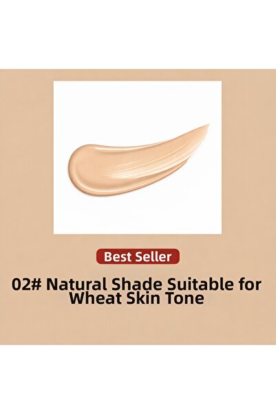 Maycheer كريم أساس سائل يدوم طويلاً بتأثير تغطية طبيعي ولامع مع مضخة، ذو ملمس...