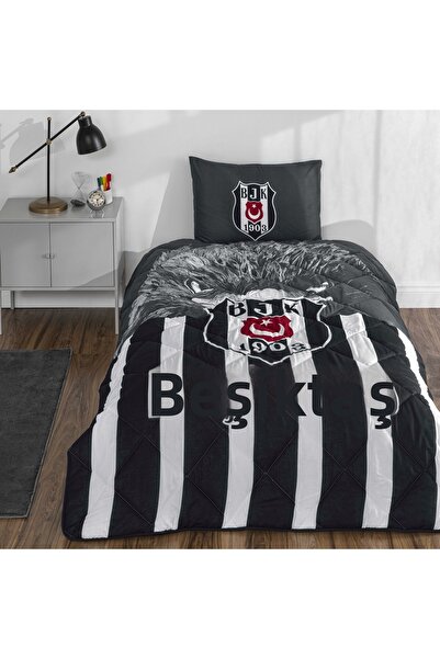 Taç Licensed Bjk Şanslı Kartal Quilt Set for Single Person