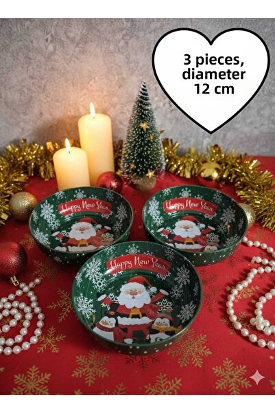 MOONSAND New Year Metal Snack Bowl |   Decorative Bowl |   Large Bowl |   3 P...