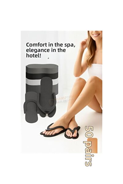 Fırsatkolik نعال باديكير للاستخدام مرة واحدة للفنادق والمنتجعات الصحية، 50 زو...