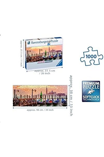 BRF Sahra79 1000 Piece Panoramic Puzzle Gondolas 1176661