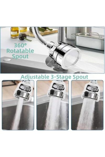 Nacario NrcrioShop رأس صنبور المطبخ الموفر للطاقة بثلاث مراحل 1201248