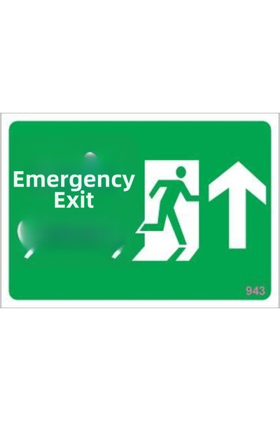 Ethab Ticaret Emergency Exit Warning Sign 17.5X25 Code:943