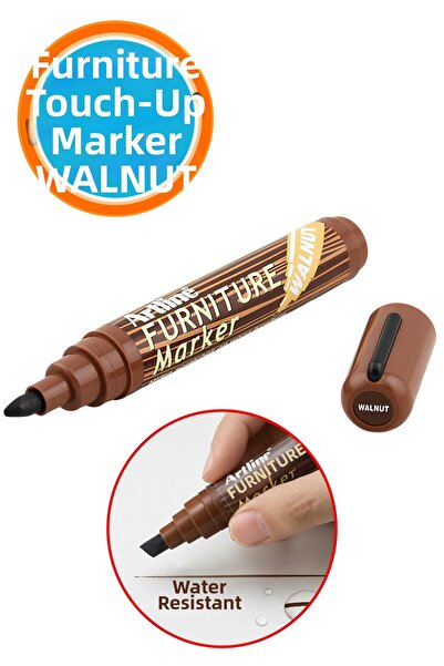 NZB قلم إصلاح الأثاث بلون الجوز، قلم خشبي لطاولة خشبية، قلم لإزالة الخدوش وإخ...