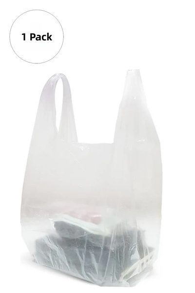 Marsilyan Transparent Athlete Bag Large Size 30x56 cm 1 Pack Takriben 150 Pieces