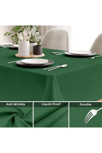 Evim Canvas Grass Liquid Proof Stain Resistant Tablecloth