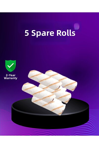 Epilons مجموعة من 5 فرش طلاء صغيرة لتطبيق الطلاء على الجدران والسقف