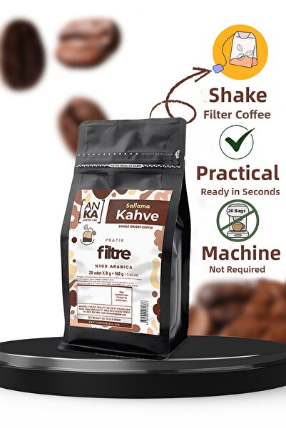 Anka Coffee Lab فلتر قهوة سالما 20 قطعة - تجربة قهوة طازجة بدون معدات