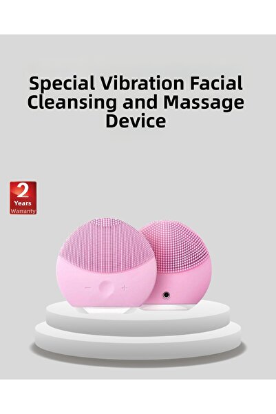 Lisinya Portable Silicone Massager – Deep Cleaning, Suitable for Face and Han...
