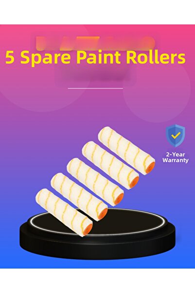 Fırsatkolik مجموعة من 5 رولات طلاء مثالية للأسطح الناعمة