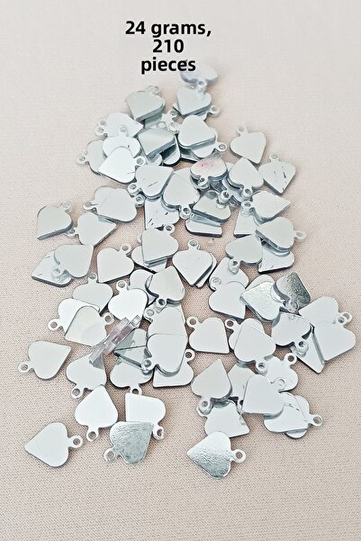 Royaleks Oya Abiye Brățară Colier Plexi Plastic Metalic Paiete Culoare Argint...