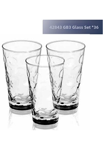 Marsilyan Sigma Glass 42843 3-Piece Plain Royaleks-SGM09078 42843