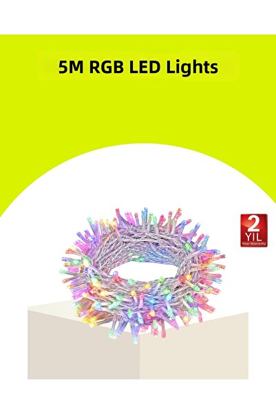 CT STONES Cablu transparent cu economie de energie 5 M 50 LED-uri Decor Light