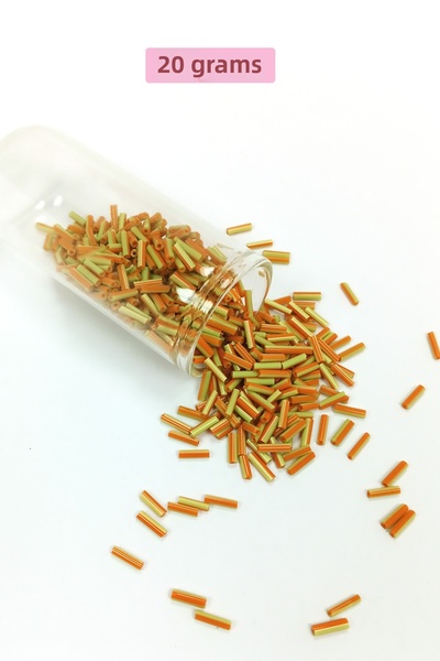 Mestore Mărgele de tăiere cu tub lung Diametru 2 mm Lungime 10 mm - 20 grame ...