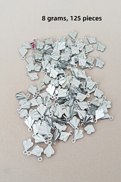 OEM Oya Evening Dress Bracelet Necklace Plexi Metallic Plastic Sequins Silver...