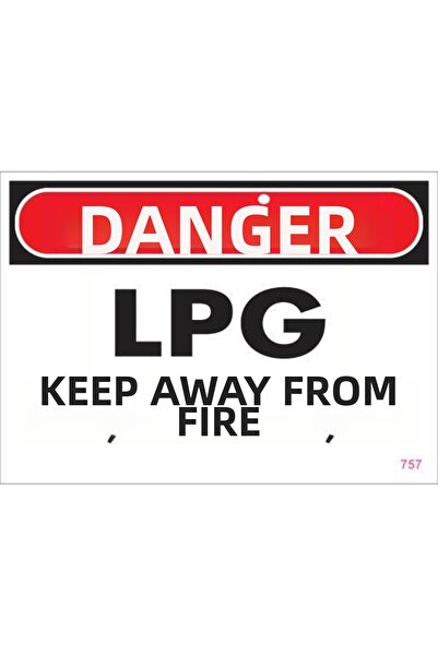 BilfolD علامة تحذير نهج غاز البترول المسال 25x35 كود: 757