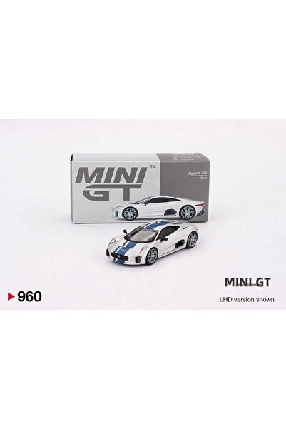 mini gt MGT00960 1/64 جاكوار سي-إكس75 فضي