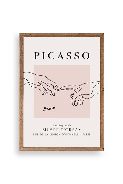 Marsilyan لوحة بيكاسو بإطار خشبي 30 × 42