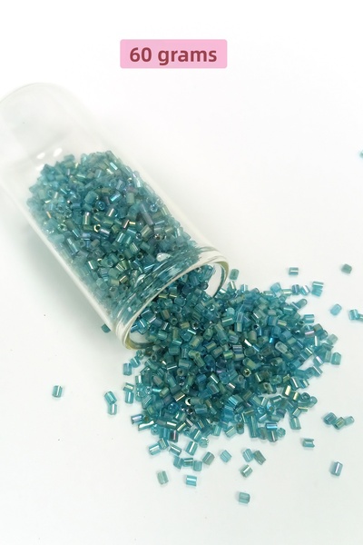 Royaleks Mărgele de sticlă transparentă verde pin - 2mm, 60 grame, BNC380