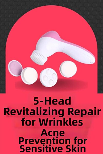 Lisinya أداة تنظيف وتدليك البشرة مع 5 رؤوس لعلاج حب الشباب والوقاية منه - TYGOO