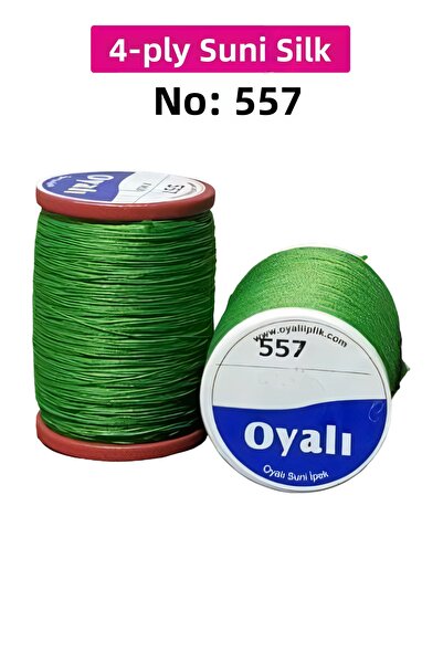 Royaleks Cordă de mătase artificială cu 4 straturi, broderie, mărgele, croșetat, nr:557