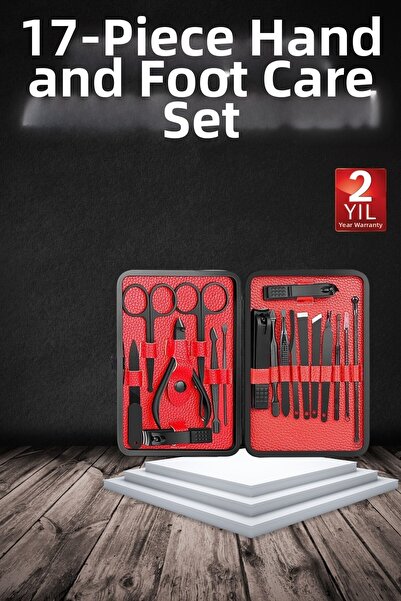 Lisinya 17 Piece Manicure Set with Portable Special Bag for Hand and Foot Car...