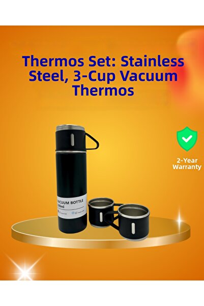 Kanonik Education طقم ترمس وفنجان من الفولاذ المقاوم للحرارة سعة 500 مل |   ق...