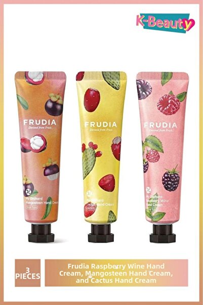 FRUDIA كريم اليدين بنكهة النبيذ التوت، وكريم اليدين بنكهة المانجوستين، وكريم ...