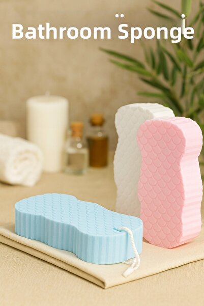 Bersa Sabun ve Kozmetik إسفنجة استحمام للجسم |   إسفنجة استحمام سحرية للتقشير، مزيل الجلد الميت، للتدليك والتنظيف العميق