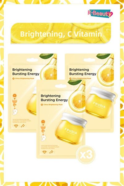 FRUDIA 3 Pieces Citrus Brightening Face Mask