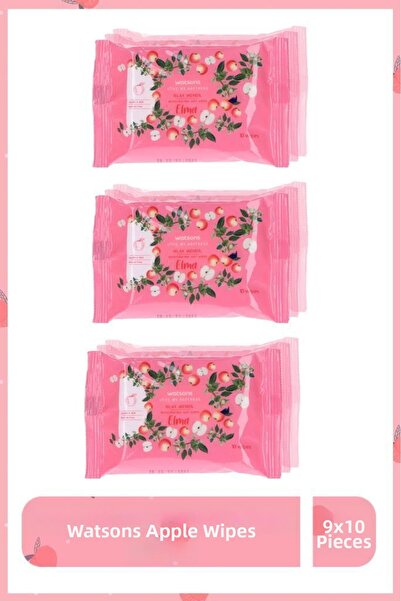 Watsons مناديل مبللة بالتفاح 3×10 قطع