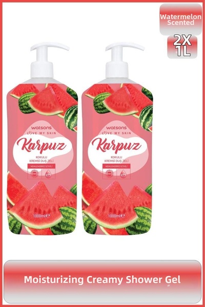 Watsons 1 Liter X 2 Creamy Shower Gel Watermelon