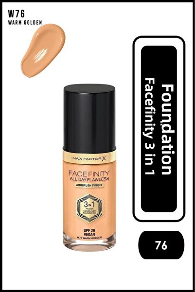 Max Factor Foundation Facefinity All Day Flawless 76 Warm Golden