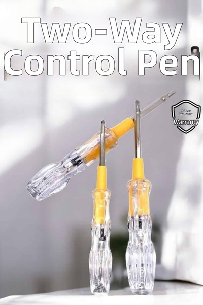 Lisinya Double Sided Electric Control Pen Transparent Screwdriver