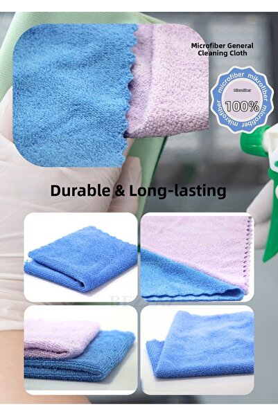 BEZZAZ 20 قطعة قماش تنظيف صغيرة الحجم من الألياف الدقيقة - الحمام والمطبخ (30...