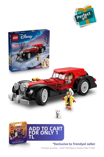 LEGO ®   عربة ديزني كرويلا دي فيل 43277 - مجموعة ألعاب إبداعية للأطفال من عمر 9 سنوات فما فوق (378 قطعة)