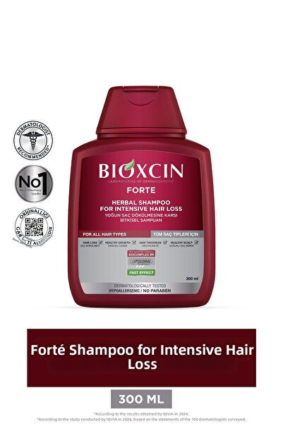 Bioxcin Forte- Anti-Shedding Shampoo 300 ml - For All Hair8697432091755