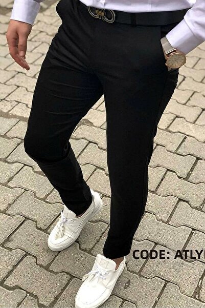 DOPPİO'N DENİM Pánske Slim Fit flexibilné nohavice z lycry