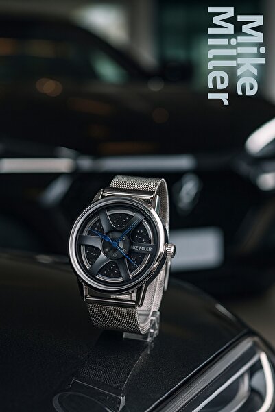 G Sport POLO ساعة يد رجالية بتصميم عجلة السيارة مع حزام مغناطيسي (تناسب جميع ...