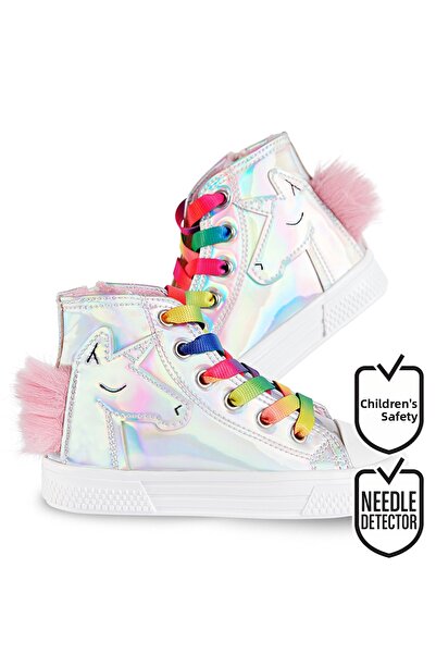 Denokids Unicorn Hologram Girls Sneakers