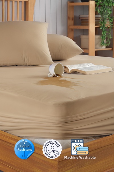 Formeya Hnedý Micro Fitted Full Edge Vodotesný chránič matraca Matrac Jedno-dvojitý veľkoplošný matrac