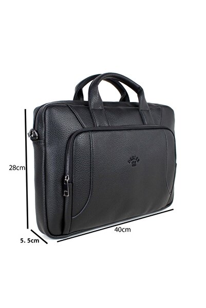 deri,se club حقيبة كمبيوتر محمول وحقيبة كمبيوتر محمول مقاس 15.6 بوصة باللون الأسود للجنسين