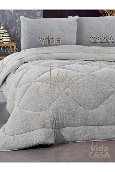 Violacasa Soft Line Double Welsoft Quilt Gray