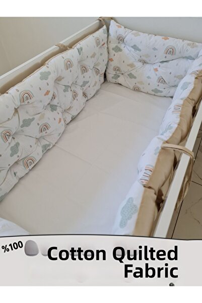 babynestdunyasi طقم نوم لحماية جانب سرير الأطفال مقاس 60 × 120