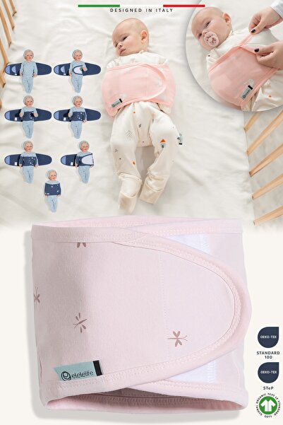 Elele حزام قماط للأطفال حديثي الولادة باللون الوردي من EleleLife