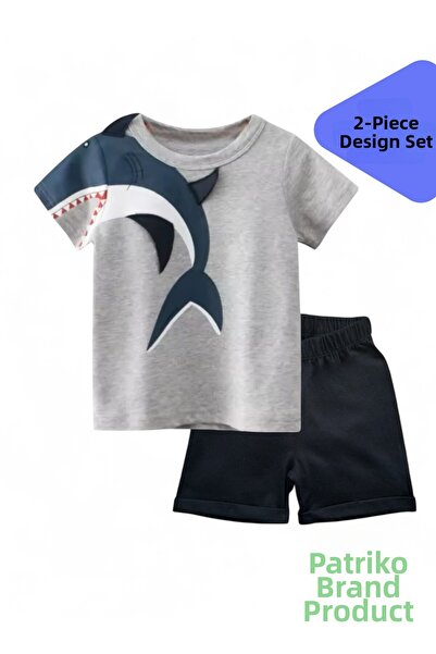 patriko tekstil Set de tricou cu mânecă scurtă pentru grădiniță, grădiniță, c...