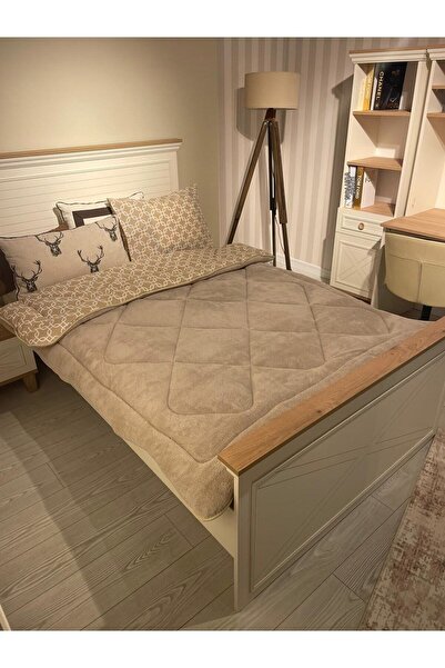 Violacasa Double Sided Single Welsoft Quilt Beige Chain