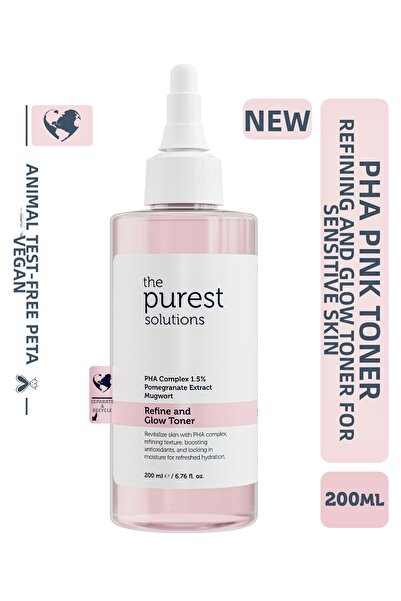 The Purest Solutions Purifying and Brightening Pha Pink Tonic for Sensitive Skin